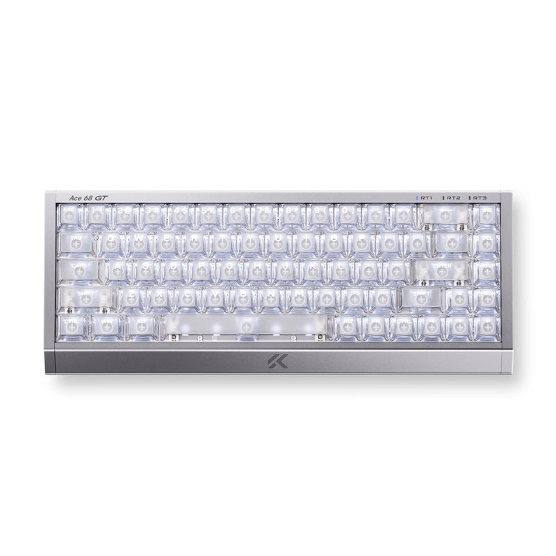 MCHOSE Official Aero Silver / Royal Steed Magnetic Switch MCHOSE Ace 68 GT Full-aluminum Esports Hall Effect Keyboard