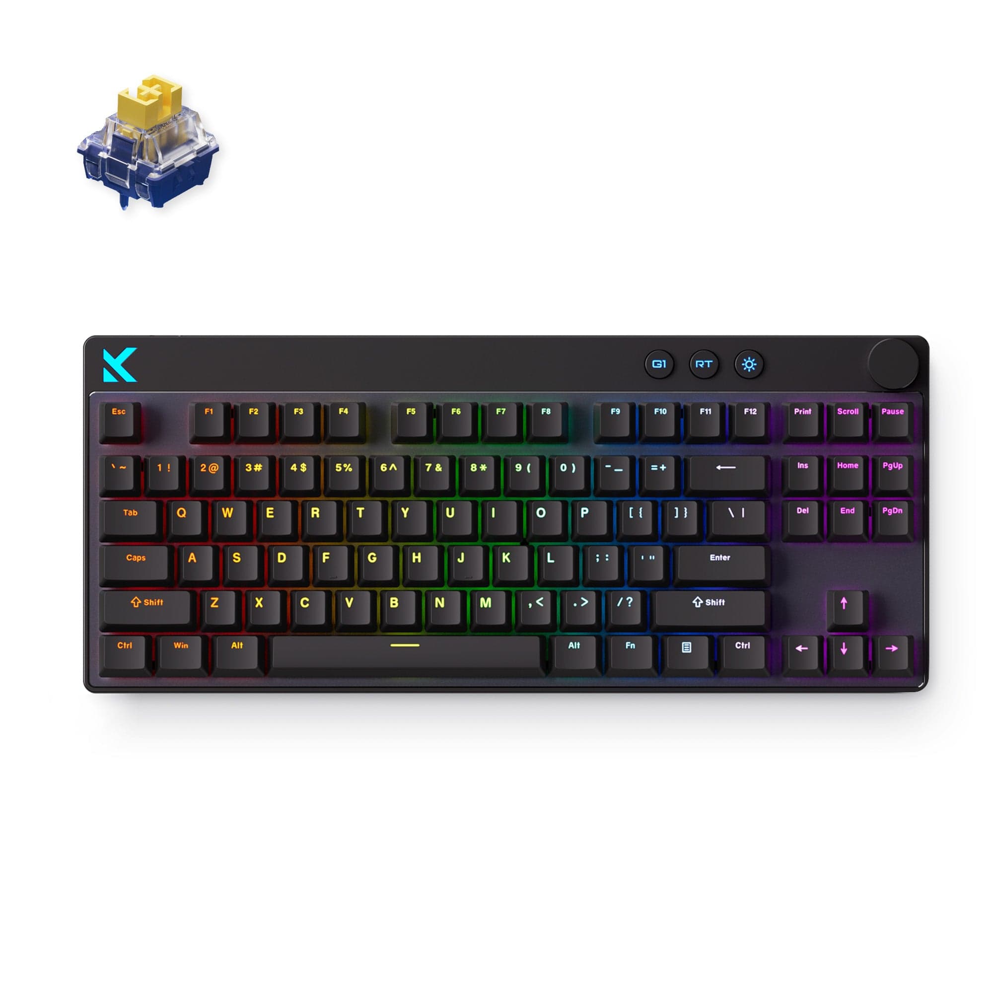 MCHOSE Official Black / Apollo Magnetic Switch MCHOSE Mix 87 Hall Effect Magnetic Switch Gaming Keyboard