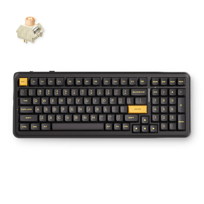 MCHOSE Official Black Gold / Icy Creamsicle Switch MCHOSE K99 V3 98% Layout Wireless Mechanical Keyboard