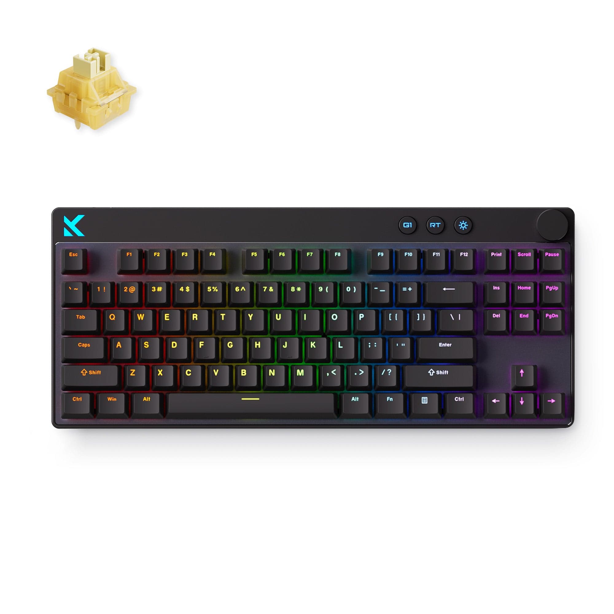 MCHOSE Official Black / Lightning Magnetic Switch MCHOSE Mix 87 Hall Effect Magnetic Switch Gaming Keyboard