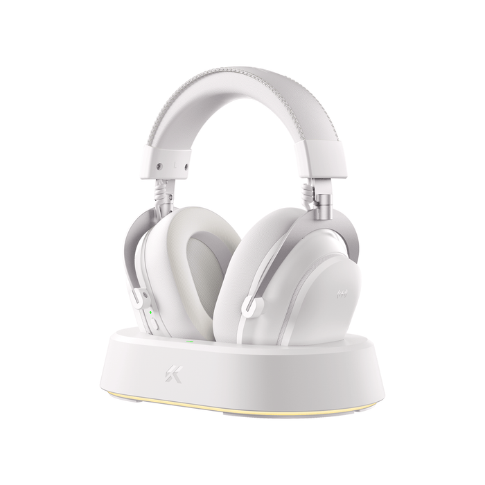 MCHOSE V9 Turbo Magnetic Wireless Gaming Headset Icy White 
