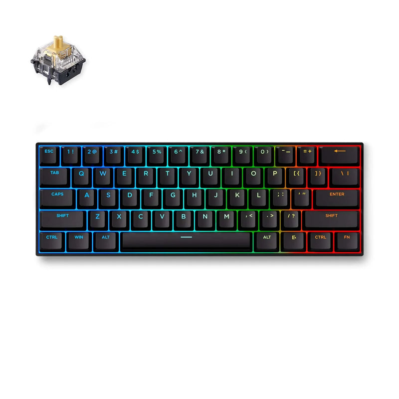 TECLADO MAGNETICO 60% RGB MCHOSE ACE 60 PRO BLACK KTEK MAGNETIC SWITCH