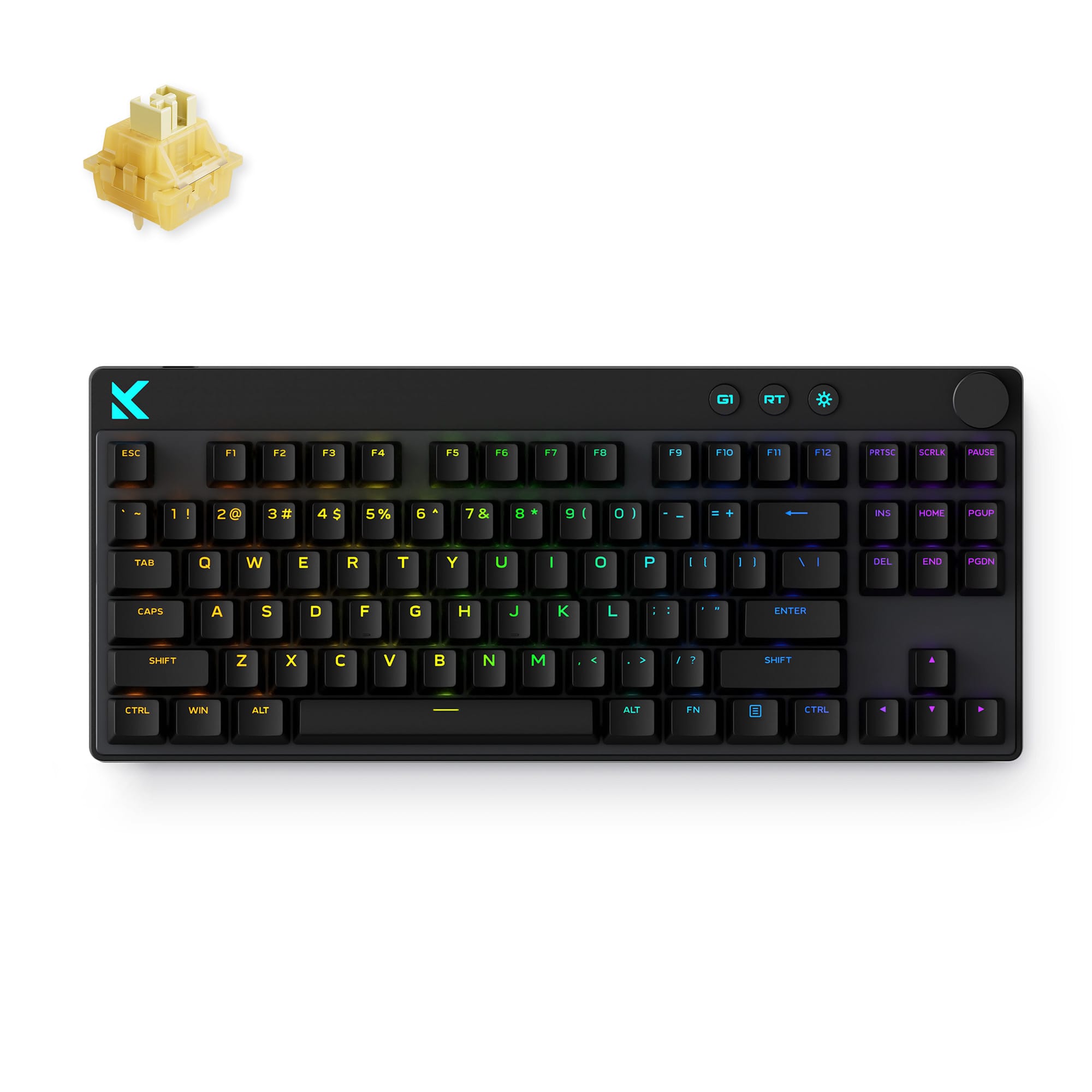 MCHOSE Official Keyboard Black / Lightning Magnetic Switch MCHOSE Mix 87 Hall Effect Magnetic Switch Gaming Keyboard