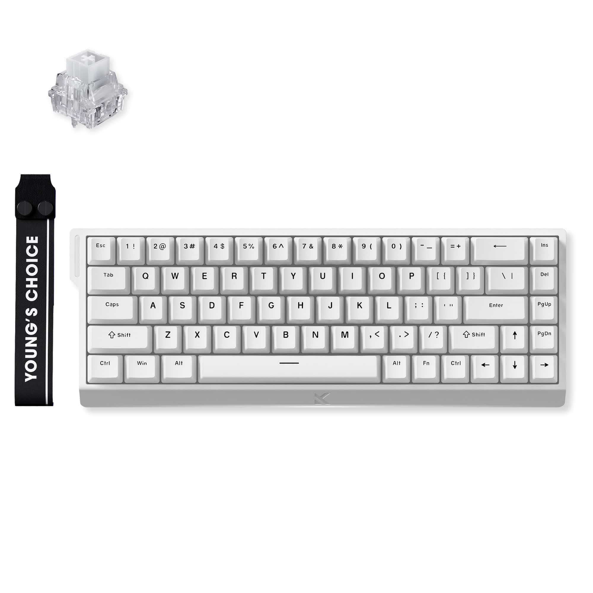MCHOSE Official Keyboard White / Ice Rhino Magnetic Switch MCHOSE Ace 68 Hall Effect Magnetic Switch Gaming Keyboard