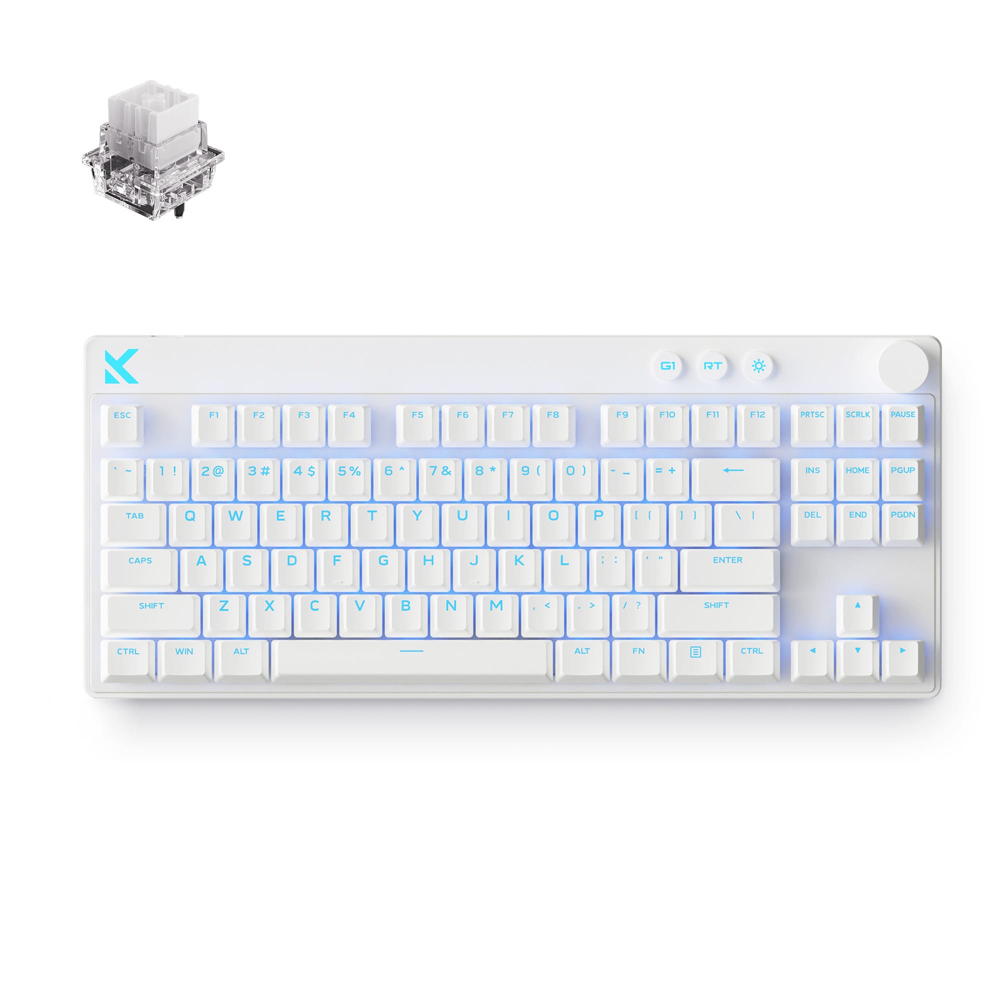 MCHOSE Official Keyboard White / Mount Tai Magnetic Switch GT MCHOSE Mix 87 Hall Effect Magnetic Switch Gaming Keyboard