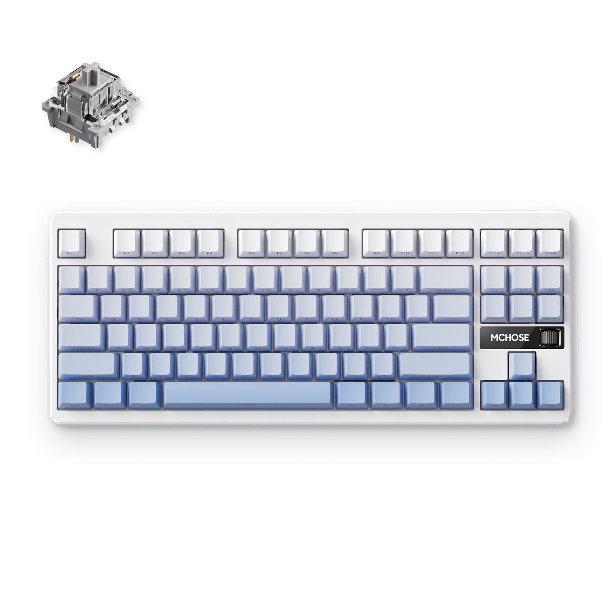 MCHOSE Official Keyboards Glacier Gradient / Ice Shadow Switch MCHOSE G87 Wireless Gasket Mount Custom Mechanical Keyboard