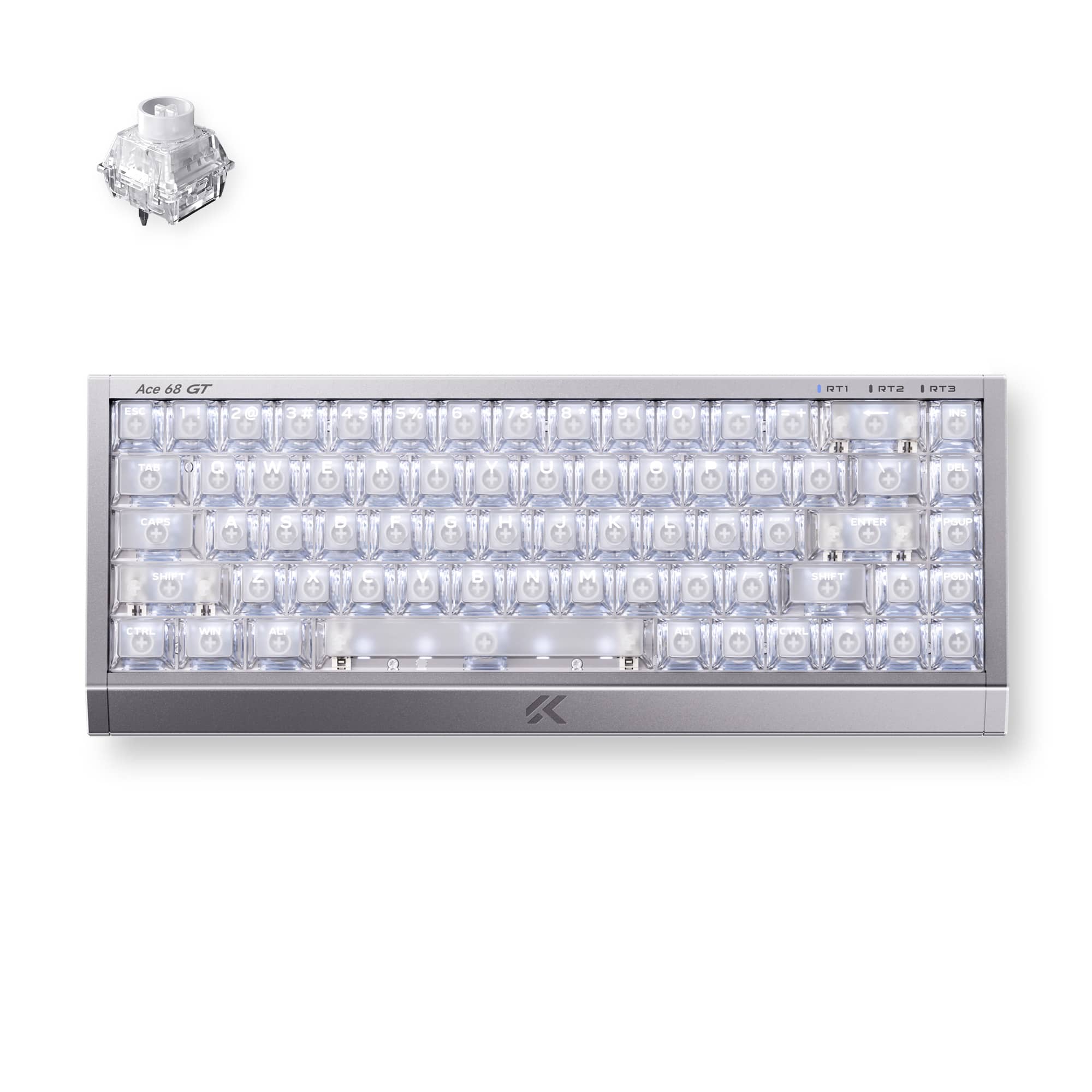 MCHOSE Official MCHOSE Ace 68 GT Full-aluminum Esports Hall Effect Keyboard