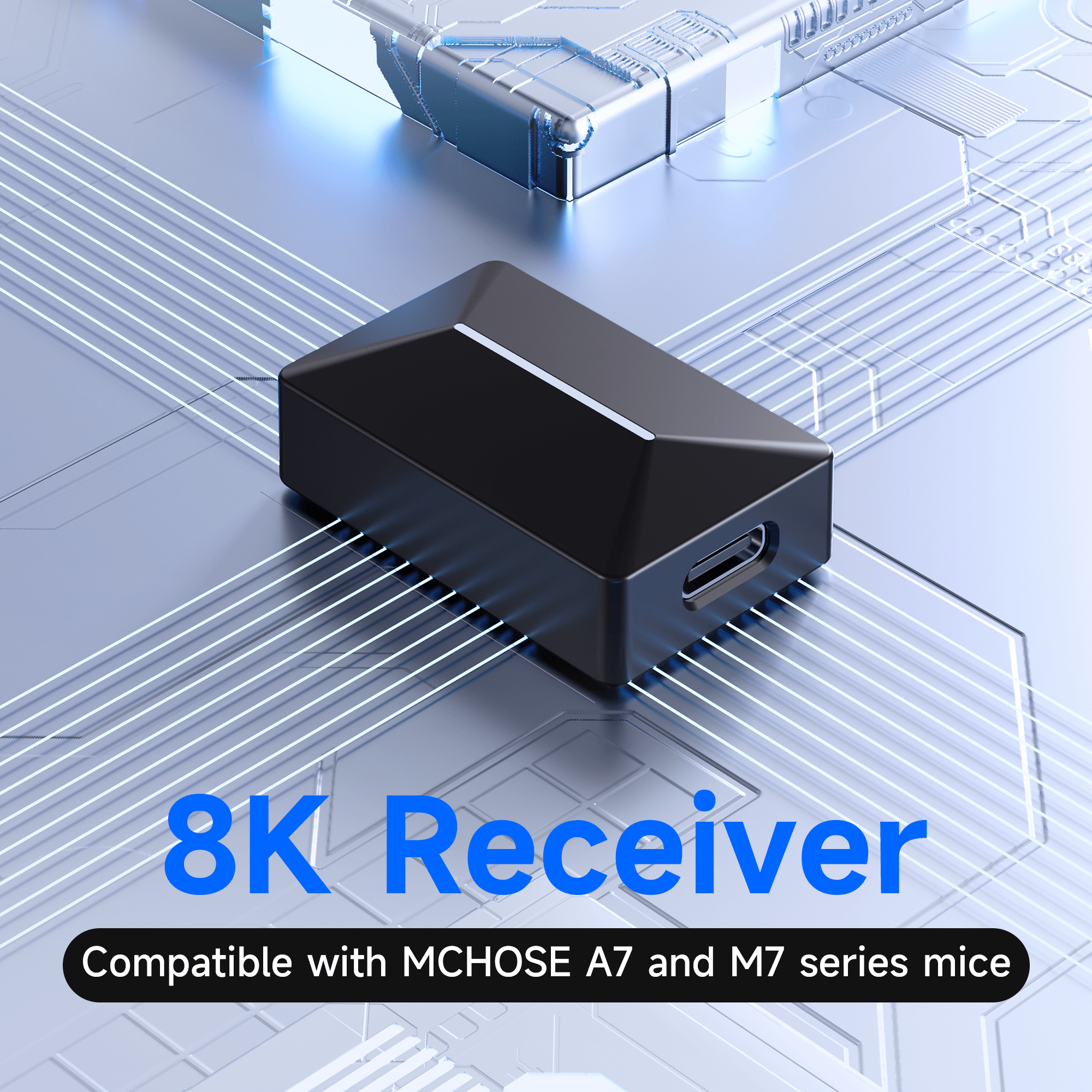 MCHOSE Official Mouse accessories 8K Receiver (A7 / M7 Series) MCHOSE A5/M7/A7 Series 4K/8K Receiver for Wireless Mouse