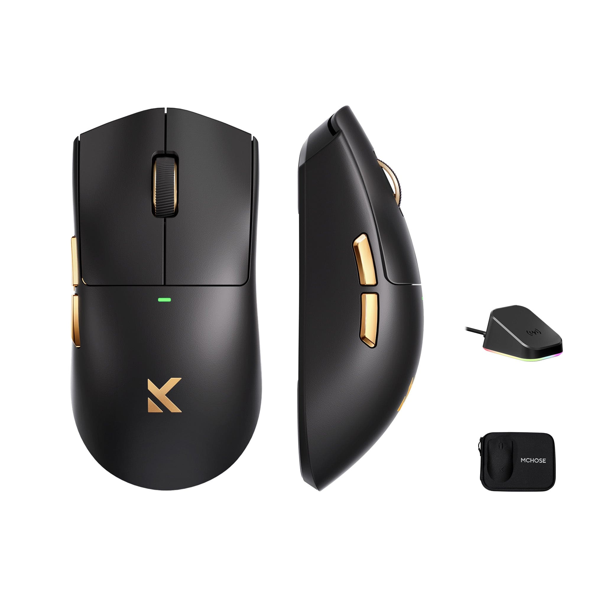 MCHOSE Official Mouse Black MCHOSE K7 Ultra Lightweight Wireless Gaming Mouse