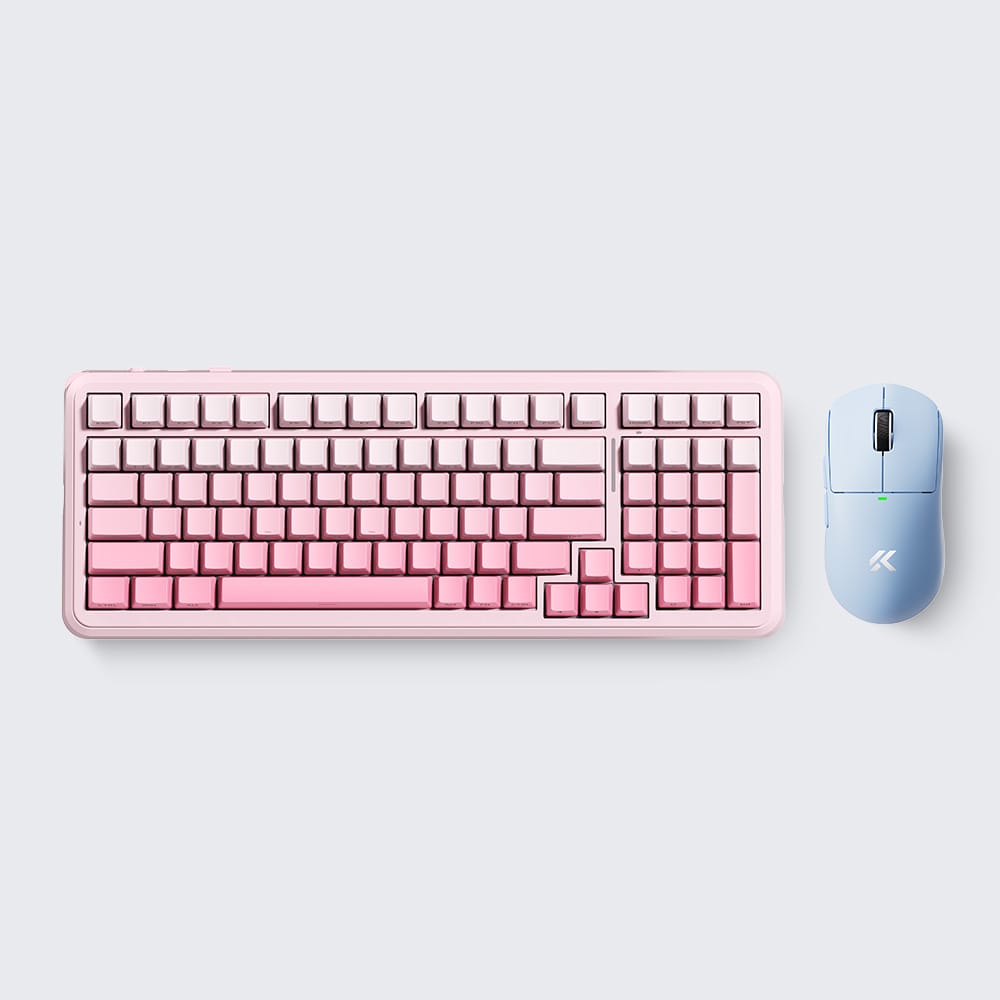 MCHOSE Official Pink Gradient / Blue MCHOSE K99 V3 Mechanical Keyboard + A5 V3 Gaming & Work Combo