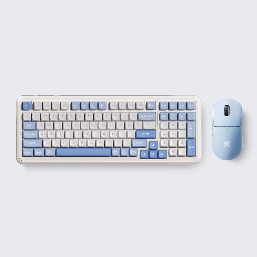 MCHOSE Official Sky Blue / Blue MCHOSE K99 V3 Mechanical Keyboard + A5 V3 Gaming & Work Combo