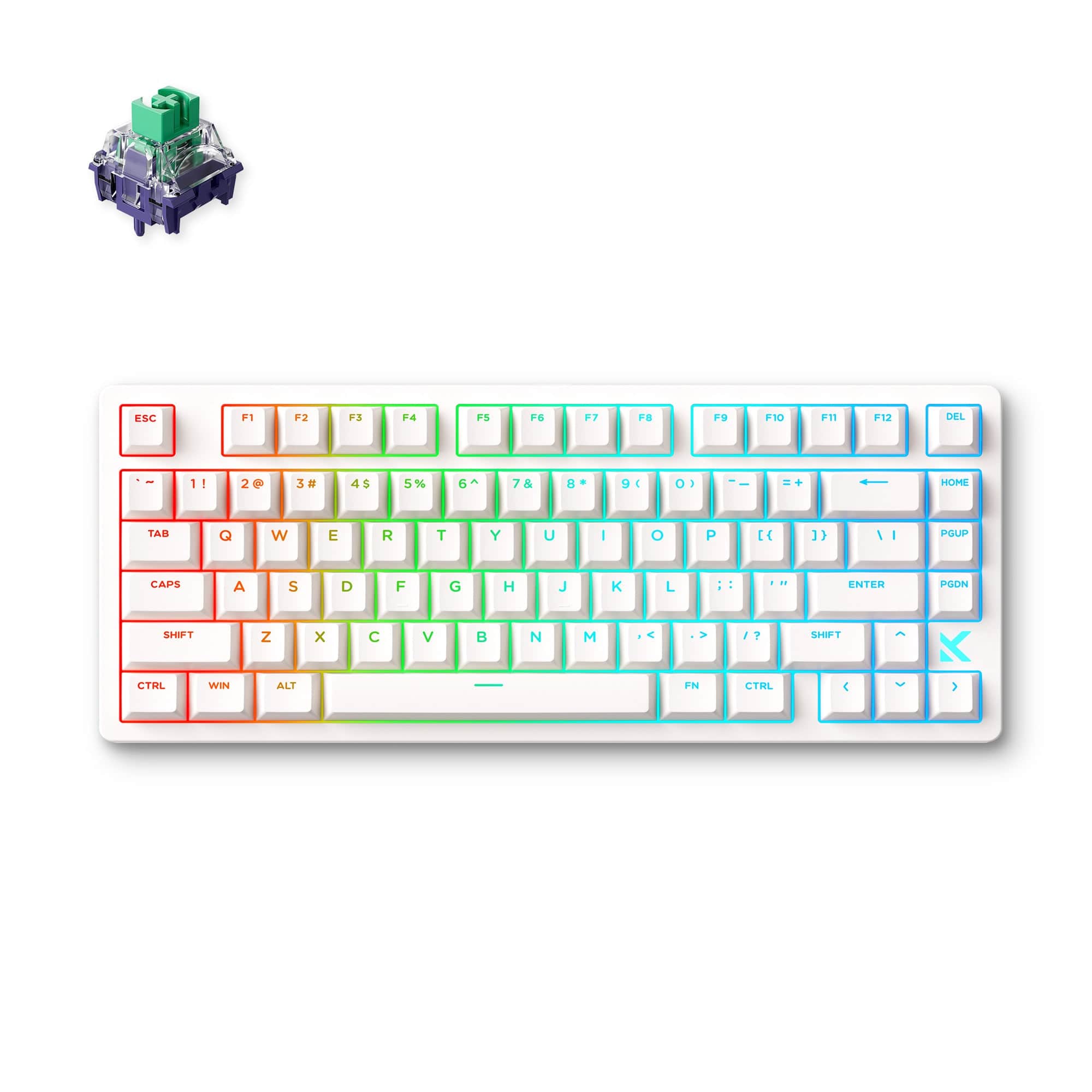 MCHOSE Official White / Kailh Magnetic God Switch MCHOSE Jet 75 Hall Effect Magnetic Switch Gaming Keyboard